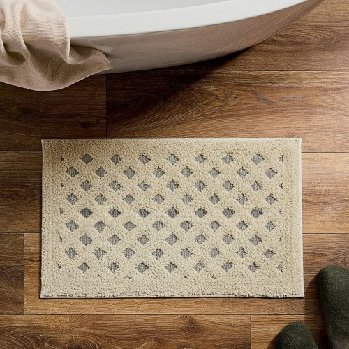 Килимок для ванної 45*75см Ромби Софта бежевий Дариана Житомир