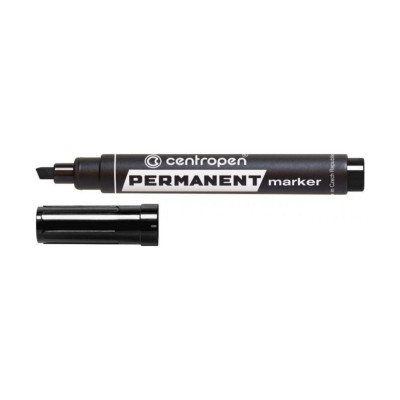Маркер Centropen Permanent 8576 1-4,6 мм, chisel tip, black (8576/01) Винница - изображение 2