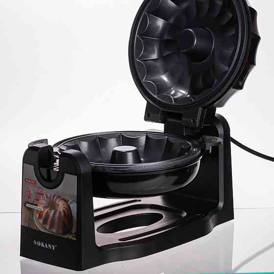 Кексниця електрична 1800 Вт з антипригарним покриттям 37×17×18 (см) Чорна SK-BBQ-837 Коломыя