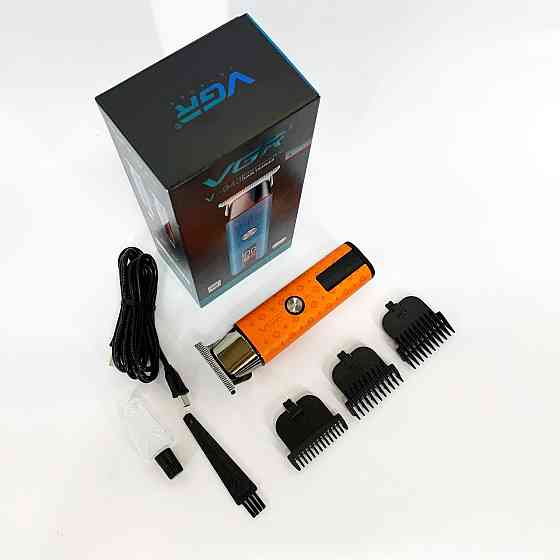 Машинка для стрижки волосся потужна VGR V-943, Електрична машинка з насадкою для бороди WN-27 Івано-Франківськ