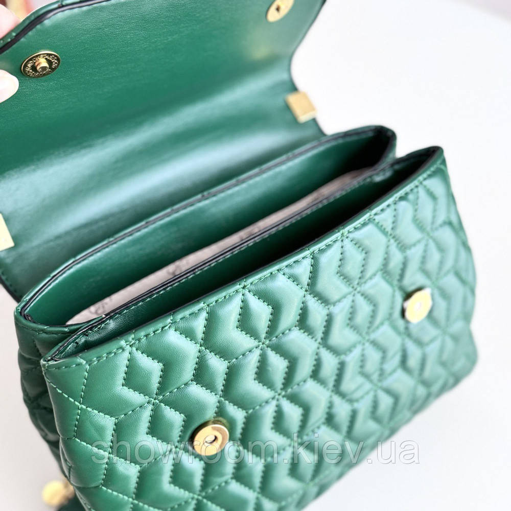Жіноча сумочка Guess на плече (787080) зелена Київ - фото 4