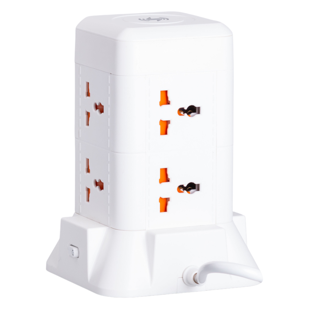 Мережевий фільтр подовжувач 4.8 м з лампою на 6 універсальних розеток з 2 USB, 1 Type-C, бездротова зарядка HP-5-3MF Київ - фото 2