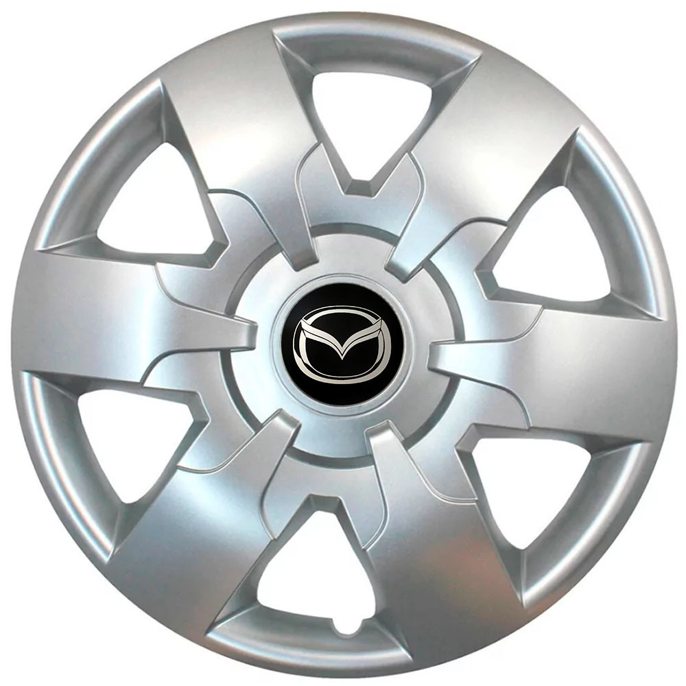 Автомобильные модельные колпаки R16 Mazda 413 4шт, SJS, серебряные Киев - изображение 1