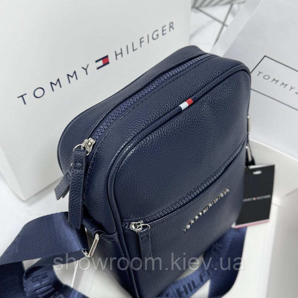 Чоловіча брендова сумка через плече (1016-6) синя Київ - фото 3