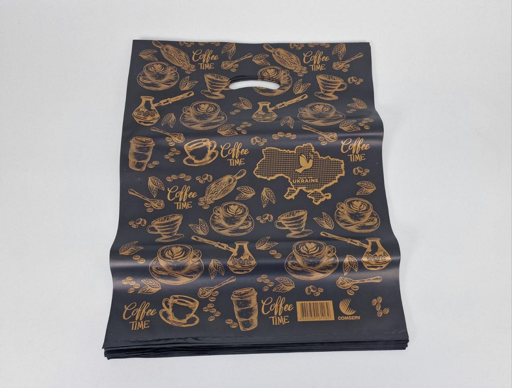 Пакет\прорезн\р (40*50) КАВА Черный 