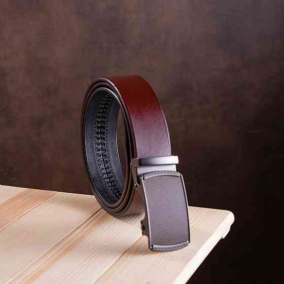 Ремінь чоловічий c пряжкою-автомат Коричневий (Vintage) Київ