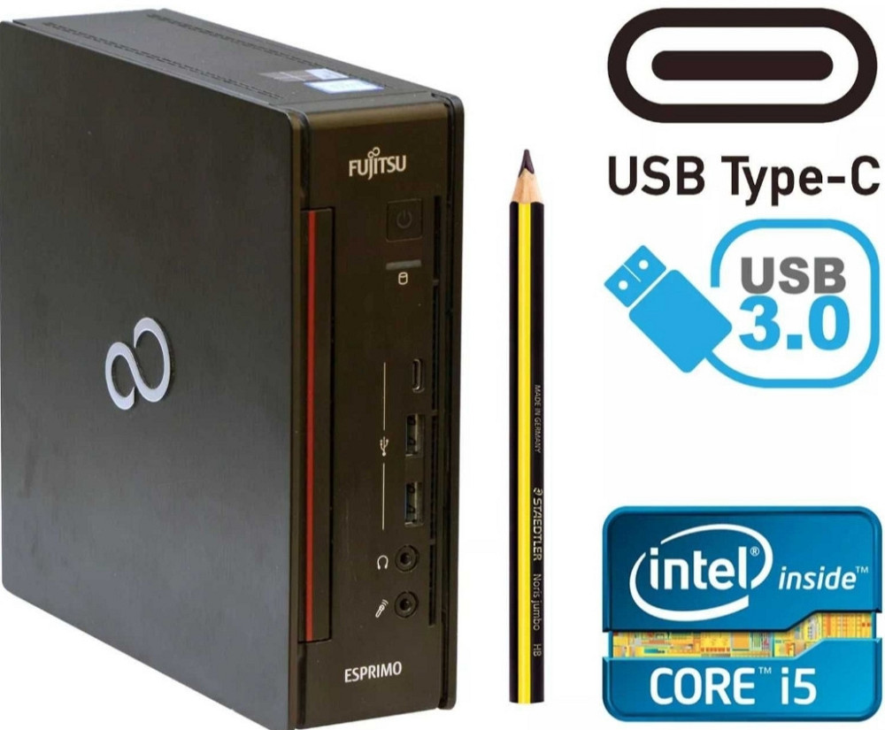 Комп'ютер: ПК Mini Fujitsu Esprimo Q957 (INTEL 15-6500T 8Gb.DDR4, SSD 256Gb.) Київ - фото 2
