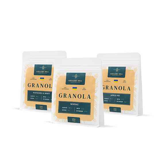 Смачний набір Gregory Set Almond, Apple Pie, Pistachio & Mint, 750 г Київ