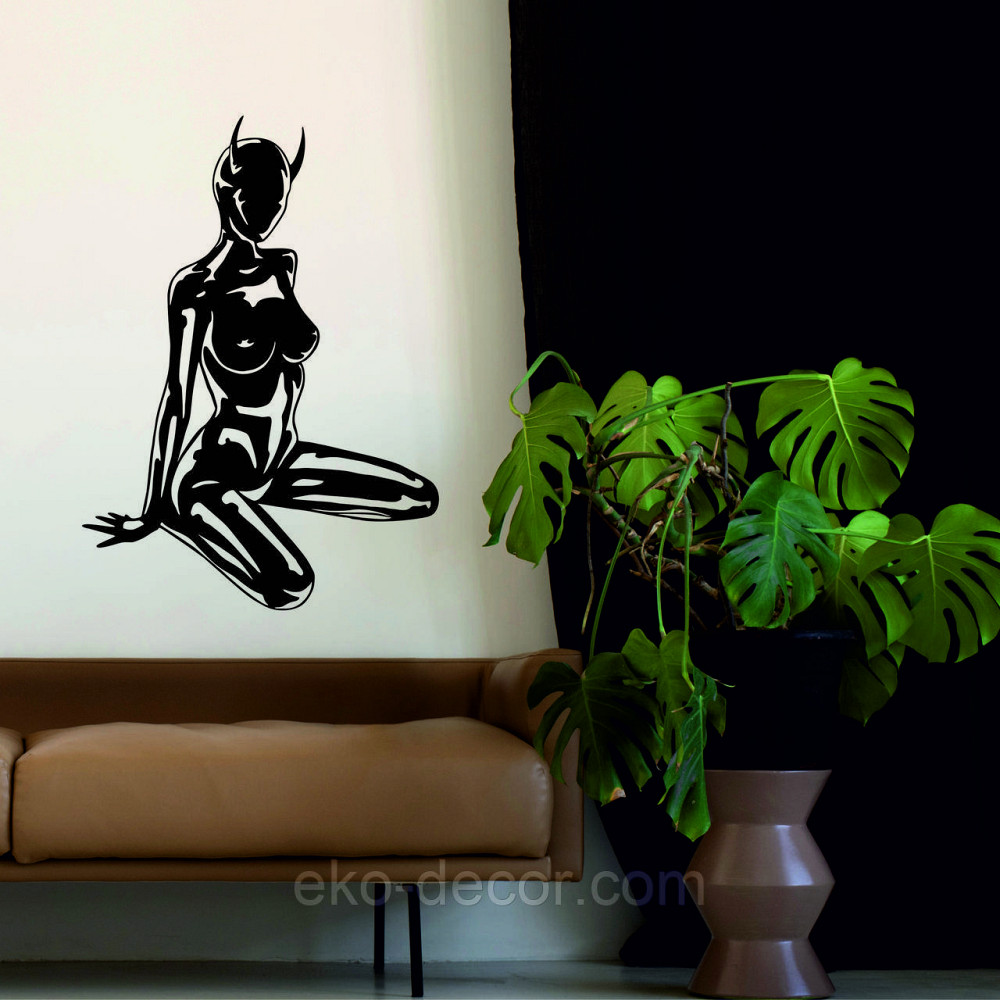 Декоративне настінне Панно «Дівчина», Декор на стіну 70*50 см, Чорний Київ - фото 6