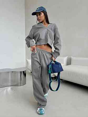 Женский утепленный прогулочный костюм двойка из трехнитки на флисе Одесса