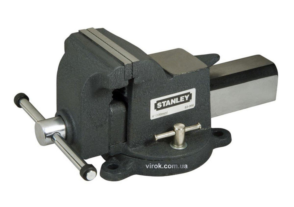 Лещата слюсарні обертові з наковальнею STANLEY "MAXSTEEL" : b= 85 мм, макс. розкр. - 100 мм. Одеса - фото 1
