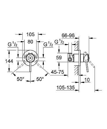 Змішувач для душу Grohe BauClassic   ( 29048000 ) 32044 Харків