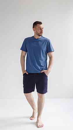 Мужские шорты муслиновые Темно-cиний S Харьков