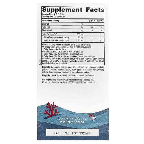 Риб'ячий жир для дітей Nordic Naturals Children's DHA 360 капсул Полуниця Київ