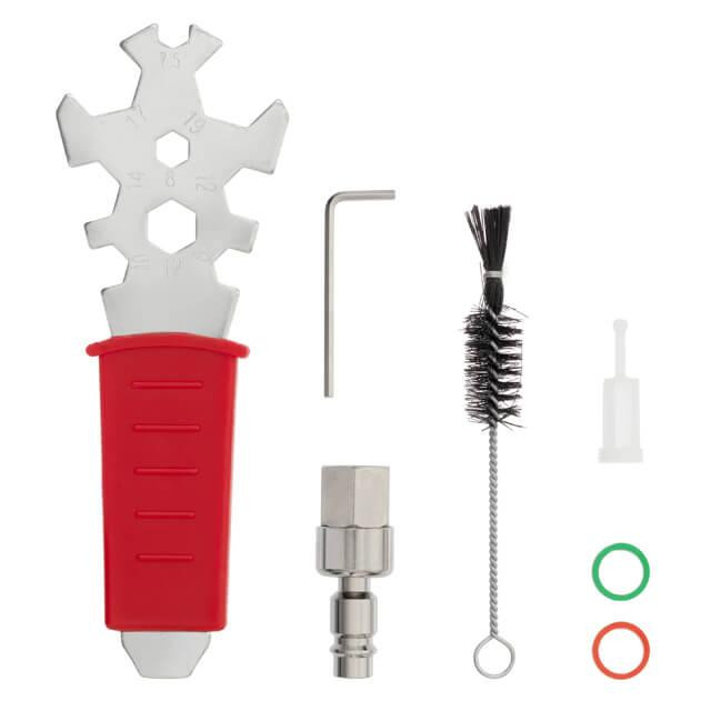 Фарбопульт пневматичний LVMP, професійний, форсунка: 1,4 мм, верхній пластиковий бачок: 600 мл, 2 бар, STORM INTERTOOL PT-0115 Київ - фото 14