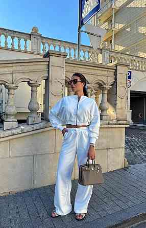 Женский прогулочный костюм двойка: кофта и штаны турецкая тринитка петля Одесса