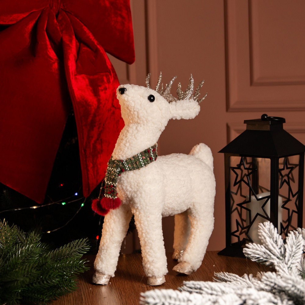 Yiwu Новорічна фігура Олень іграшка під ялинку 22×9×30 (см) CR-4-3 Коломия - фото 1