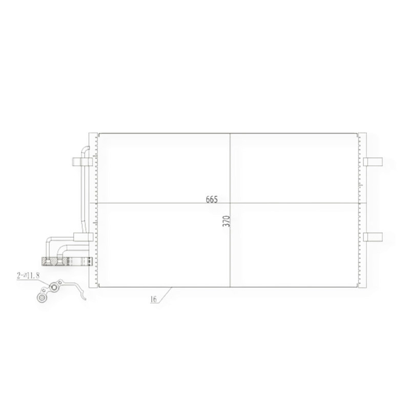 Радіатор Ford Focus, C-Max 02-кондиціонера Мукачево - фото 1