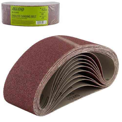 Стрічка шліфувальна нескінченна 75х533мм, зерно 60, 10шт Alloid Одеса