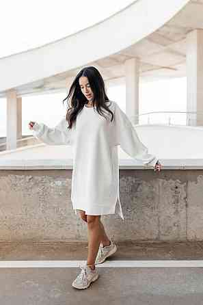 Женское спортивное оверсайз платье дабл фэйс 100% хлопок Одесса