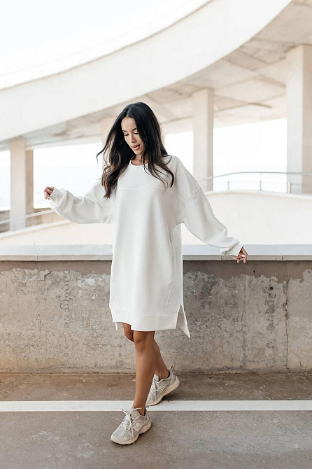 Женское спортивное оверсайз платье дабл фэйс 100% хлопок Одесса - изображение 3