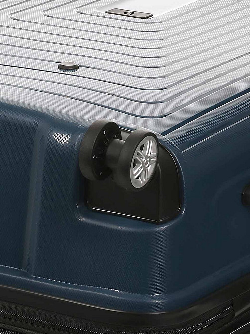 Валіза пластикова AIRTEX 241 велика 78 см синя Київ - фото 8