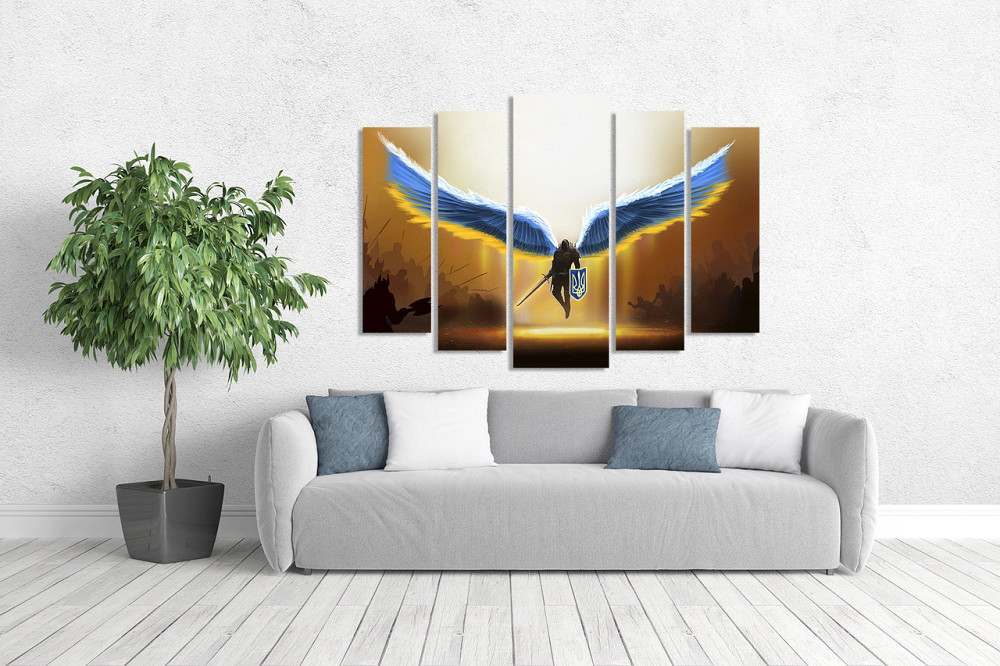 Модульная картина в гостиную / спальню  Крила героя LM011_5 90х132 см Киев - изображение 3