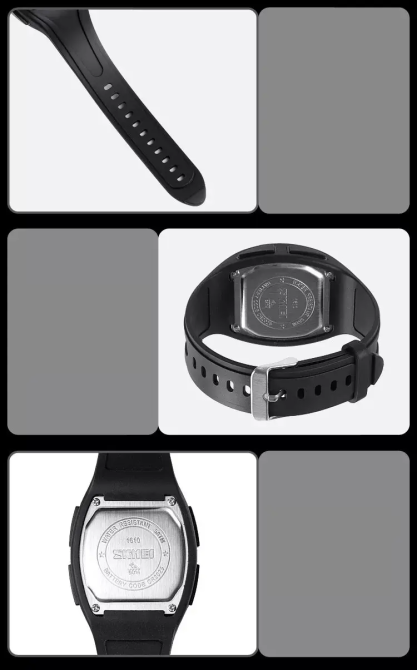 Спортивные наручные часы Skmei 1610 Черный Винница - изображение 9