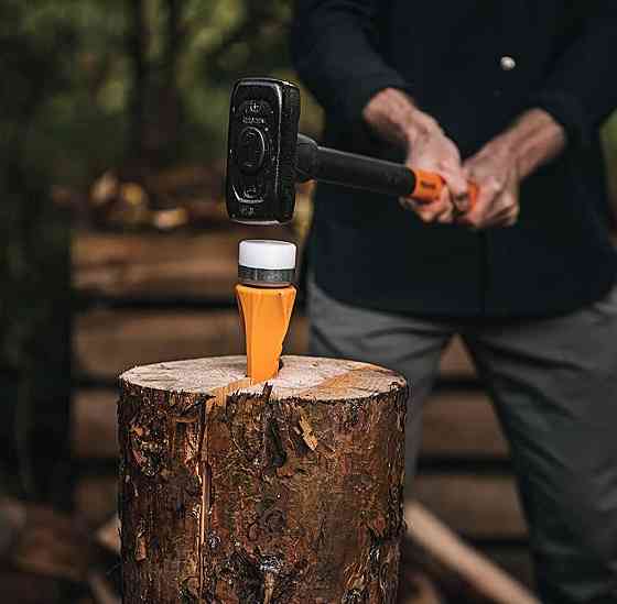 Гвинтовий Клін для розщеплення 24 см Fiskars "SAFE-T" (120021/1001615) Високовуглецева шведська стал Нововолинськ