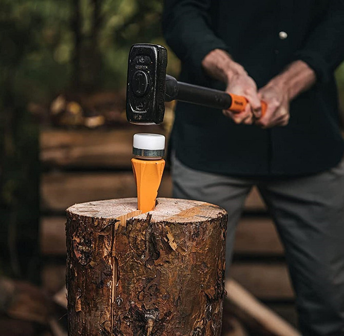 Гвинтовий Клін для розщеплення 24 см Fiskars "SAFE-T" (120021/1001615) Високовуглецева шведська стал Нововолинськ - фото 5