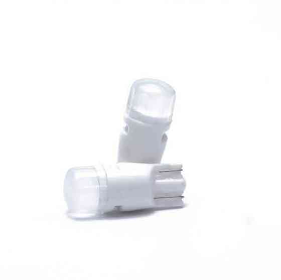 Светодиодная лампа T10 2SMD 2835 матовая керамика 120Lm W2,1x9,5d WHITE 12V/24V (1шт) Харьков