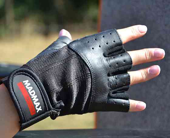 Рукавички для фітнесу MadMax MFG-248 Clasic Exclusive Black L Луцьк