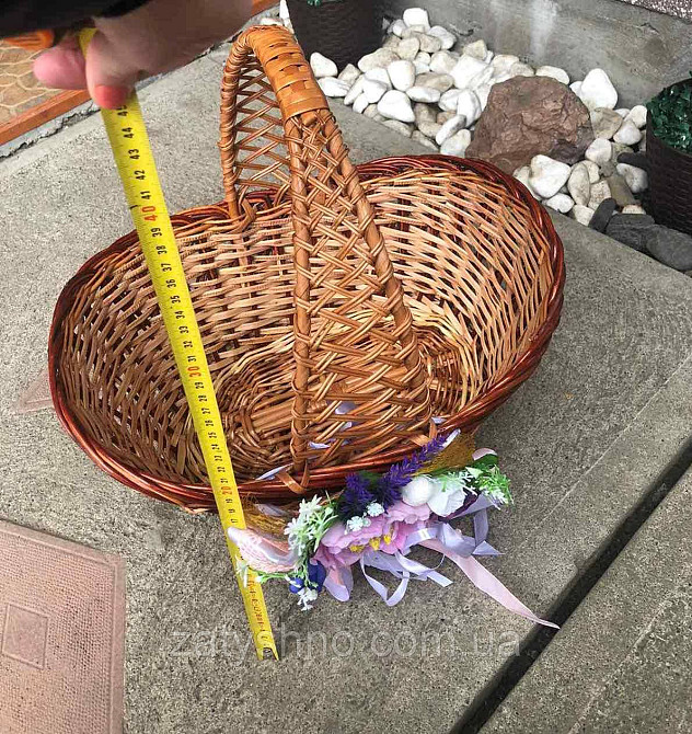 Кошик великодній плетений великий місткий Київ - фото 5