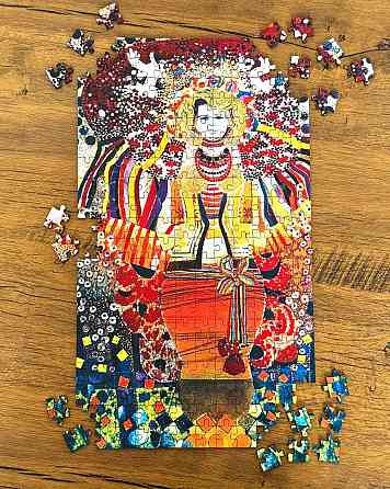 Пазл дерев'яний UkrainianPuzzles А ми ту ж червону калину, та піднімемо. Портрет Алли Гірський ( 11442 ) Харьков