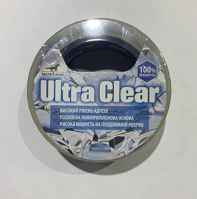 Скотч супер прозорий ULTRA CLEAR MUSTANG 48мм х 100м Рівне - фото 1