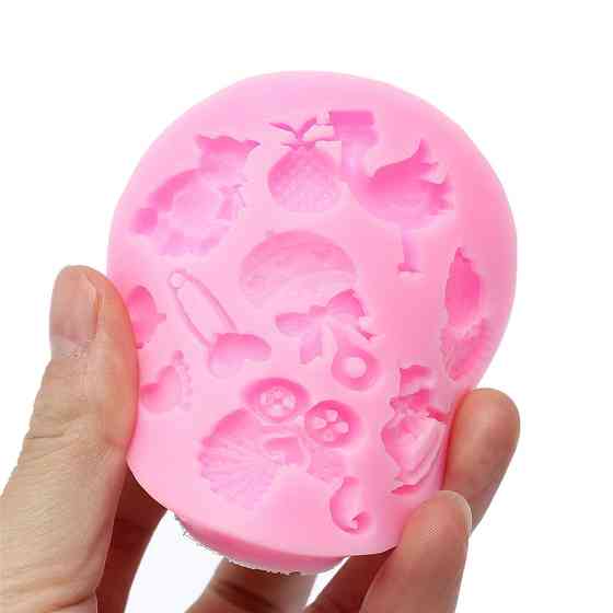 Молд силиконовый детские аксессуары 8 см розовый Киев