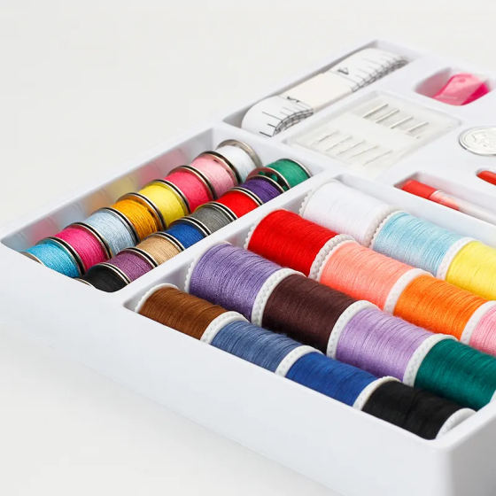 Набор ниток и иголок для шитья, 16 цветных ниток и иголки в наборе Каменец-Подольский