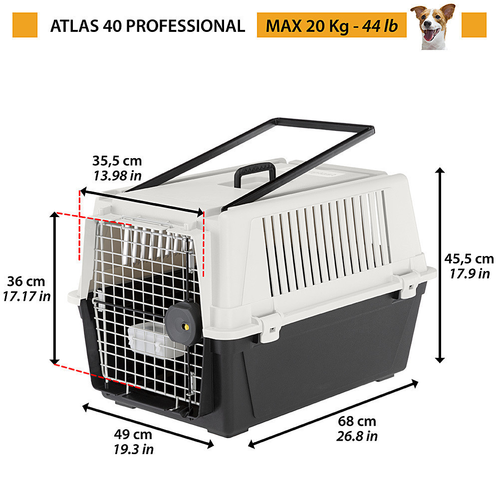 Контейнер перенесення для собак і кішок Ferplast Atlas 40 Professional (Ферпласт Атлас 40 Професіонал) Запоріжжя - фото 2