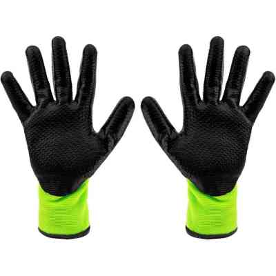 Защитные перчатки Neo Tools утепленные, латексное покрытие, полиэстер, р.9, зелено черные (97-613-9) Винница