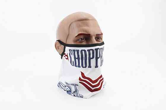 Маска обличчя пилозахисна "CHOPPERS", з білим малюнком, GE-97 Київ