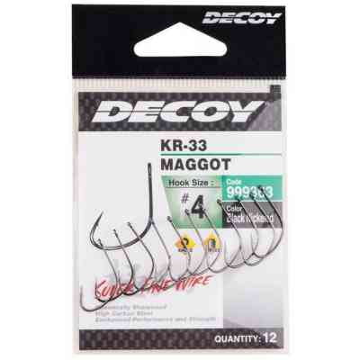 Крючок Decoy KR-33 Maggot 10 (14 шт/уп) (1562.05.41) Винница