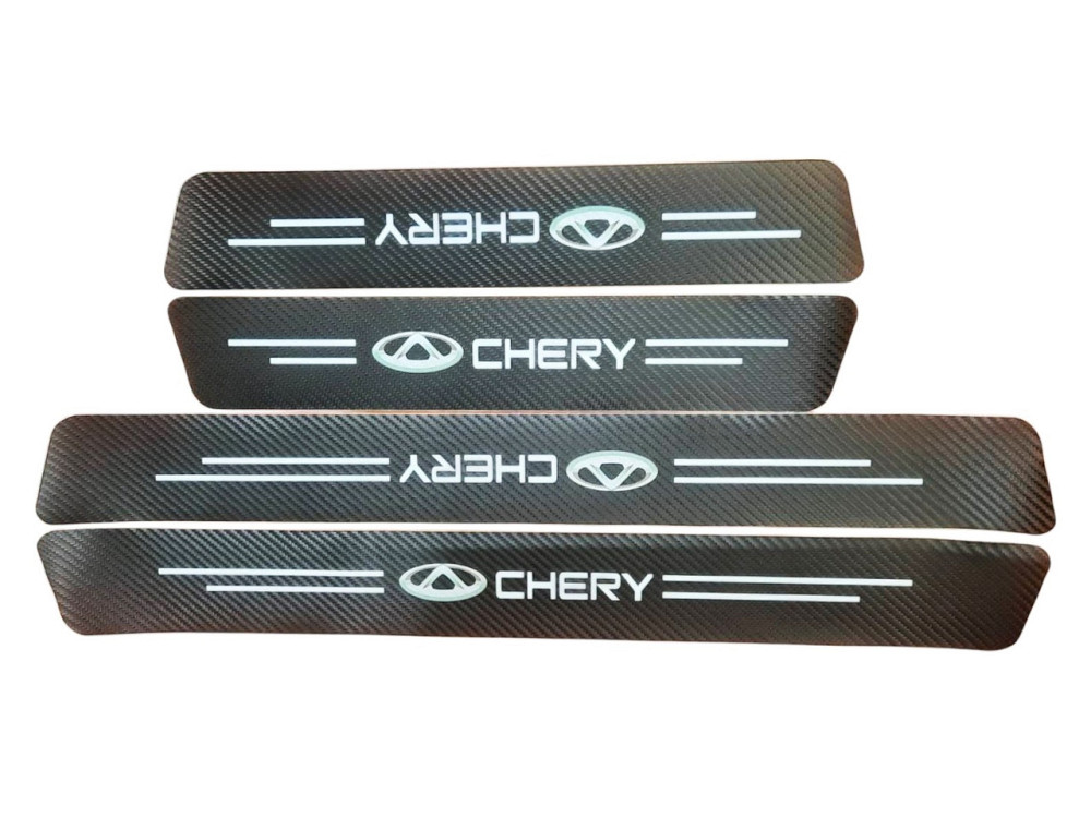 Захисна плівка на пороги Chery (карбонова стрічка) к-т 4шт Винница - изображение 1