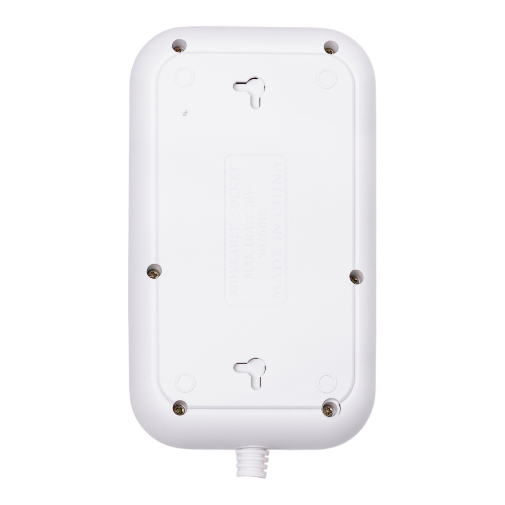 Сетевой фильтр кабель 4.75 м удлинитель F16 на 3 розетки 4 usb 2 type-c и кнопкой отключения Белый HP-5-21 Киев - изображение 4