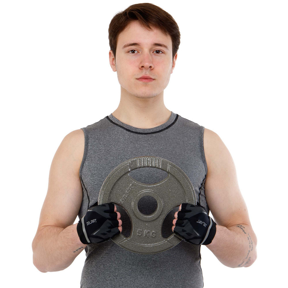 Диск сталевий з хватом 5 кг d-52мм Zelart-7791-5 Київ - фото 9