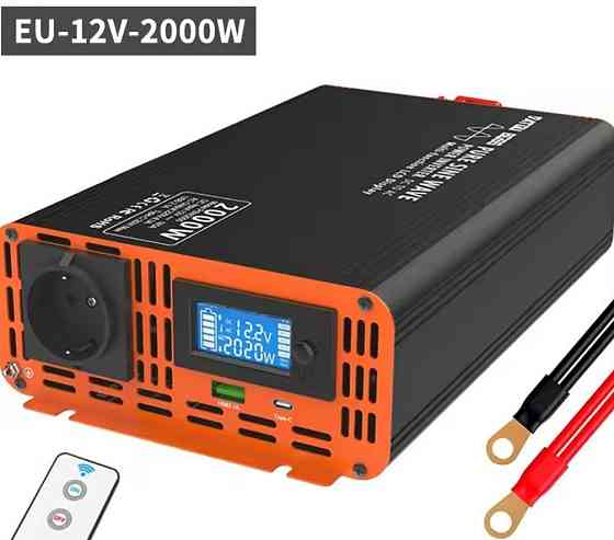 Инвертор напряжения Datauboss 12В на 220В мощностью 2000Вт. Харьков