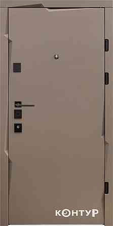 Двері квартирні, серія ТИП 13.0  модель 300/0 темний хакі/супермат білий 860 Київ