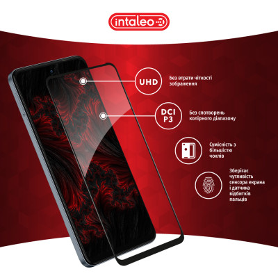 Скло захисне Intaleo Full Glue Tecno Spark 20C Black (1283126589065) Вінниця - фото 4