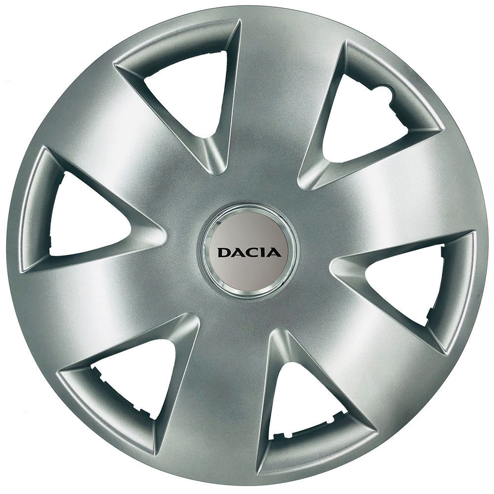 Автомобільні модельні ковпаки R15 Dacia 308 4шт, SJS, сріблясті Київ - фото 1