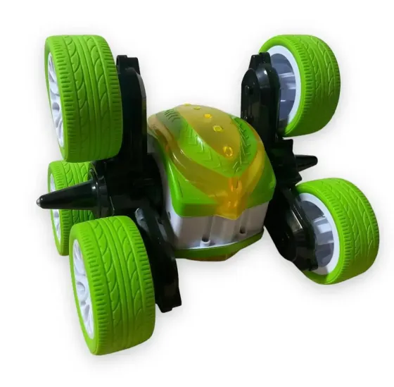 Машинка-перевертыш на радиоуправлении Stunt car exciter Зеленая Коломыя