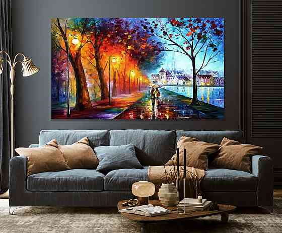 Картина холст в гостиную / спальню  Закохана пара  MLP_91 40x80 см Киев